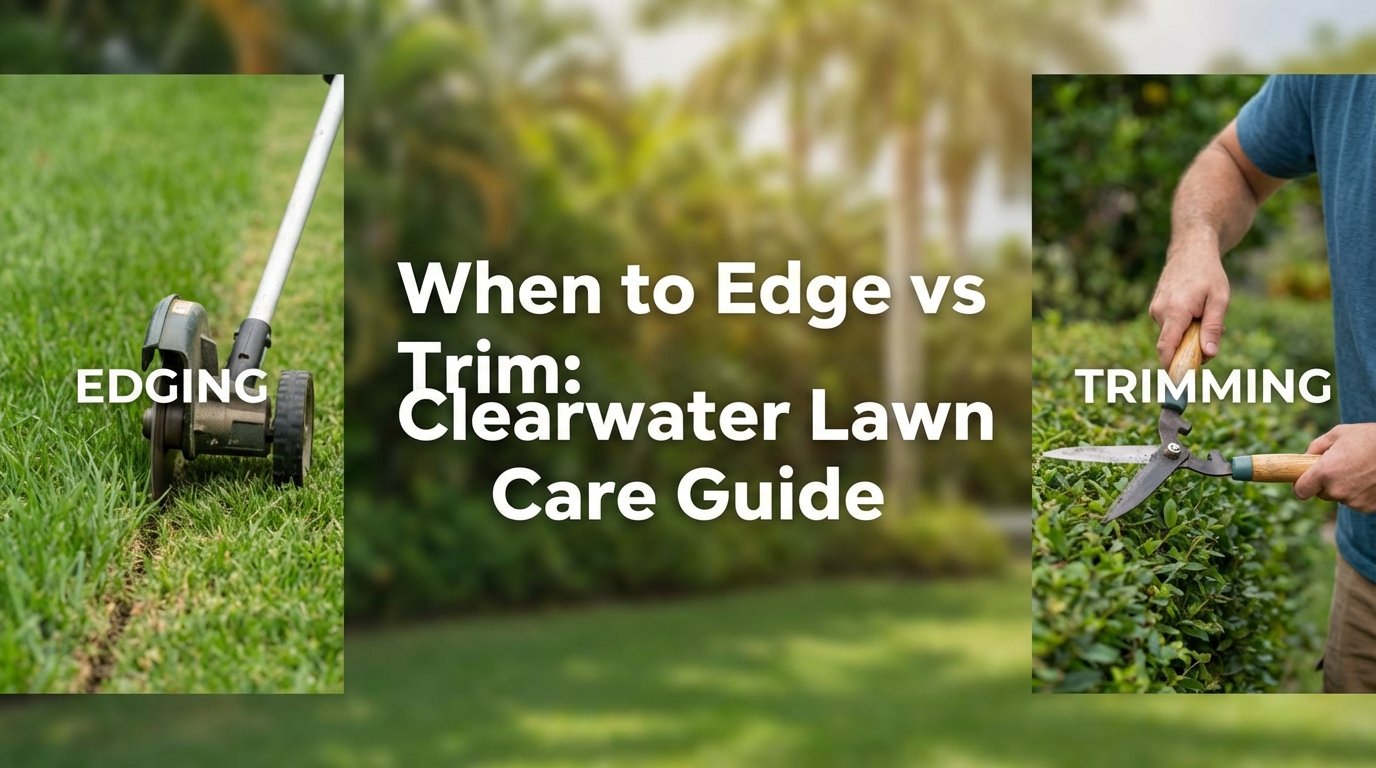 When to Edge vs Trim: Clearwater Lawn Care Guide