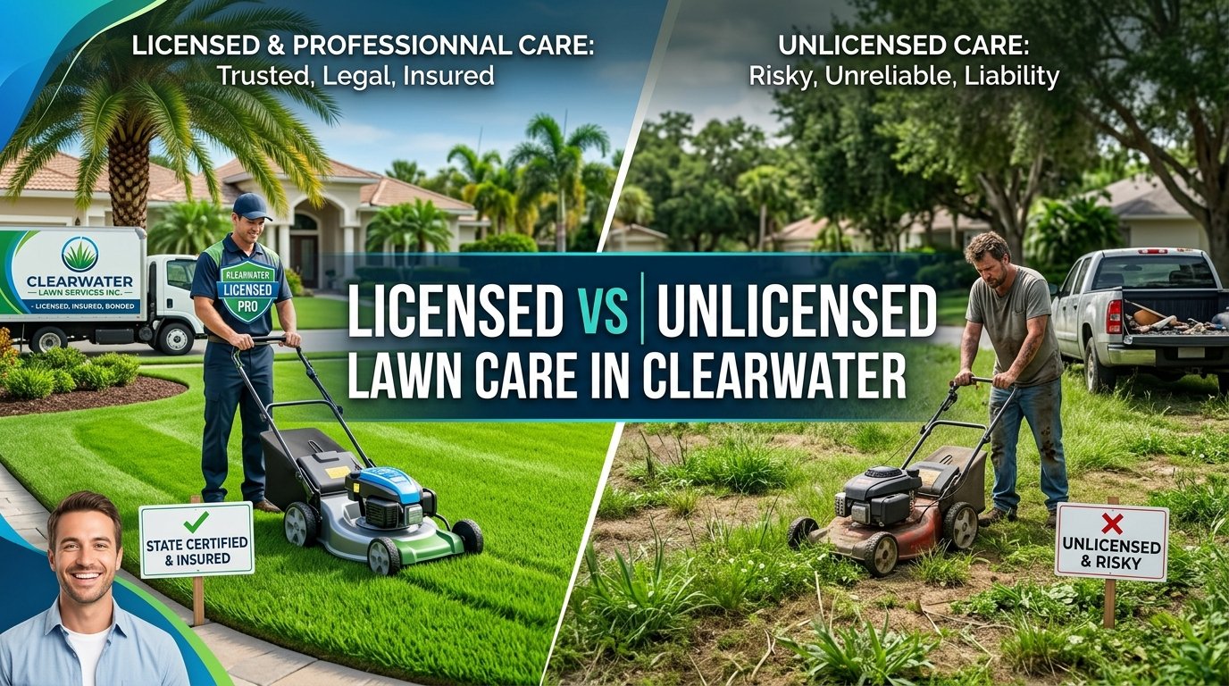 Licensed vs Unlicensed Lawn Care in Clearwater